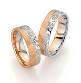 Fischer Rosentraum Trauringe mit Diamanten - 38-07819-060